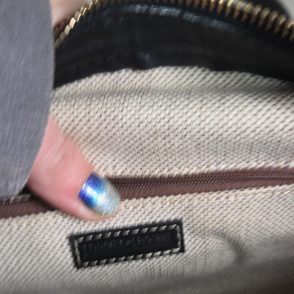 Dooney & Bourke Black and Gray Monogram Tote - Picture 4 of 10